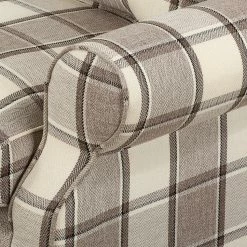 Maison Belfort Ohrensessel Colmar XL Webstoff - Braun / Beige -WOHNZIMMERMÖBEL Verkäufe sessel corteen webstoff braun beige 4283708