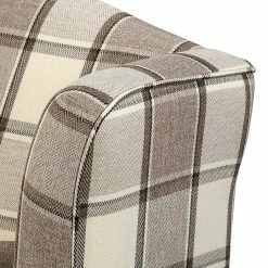 Maison Belfort Ohrensessel Colmar XL Webstoff - Braun / Beige -WOHNZIMMERMÖBEL Verkäufe sessel corteen webstoff braun beige 4283712