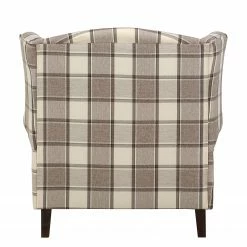 Maison Belfort Ohrensessel Colmar XL Webstoff - Braun / Beige -WOHNZIMMERMÖBEL Verkäufe sessel corteen webstoff braun beige 4283736