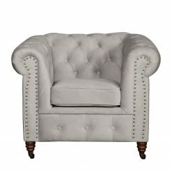 Jack & Alice Sessel Esplanada Samt - Granit -WOHNZIMMERMÖBEL Verkäufe sessel esplanada microfaser granit 4504896