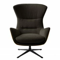 Studio Copenhagen Sessel Hepburn III - Schwarzbraun / Cognac - Schwarz -WOHNZIMMERMÖBEL Verkäufe sessel hepburn ii webstoff echtleder schwarzbraun cognac 5022072