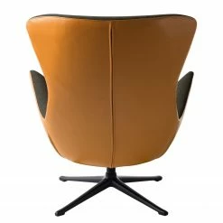 Studio Copenhagen Sessel Hepburn III - Schwarzbraun / Cognac - Schwarz -WOHNZIMMERMÖBEL Verkäufe sessel hepburn ii webstoff echtleder schwarzbraun cognac 5022080
