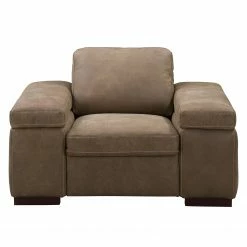 Ars Natura Sessel Maine - Echtleder - Muskat -WOHNZIMMERMÖBEL Verkäufe sessel maine echtleder cappuccino 5039484