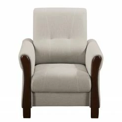 Modoform Sessel Outwell - Kies - Mit Hocker -WOHNZIMMERMÖBEL Verkäufe sessel outwell strukturstoff mit hocker kies 5052008