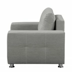 Sessel Upwell - Platin - Mit Hocker -WOHNZIMMERMÖBEL Verkäufe sessel upwell strukturstoff mit hocker platin 5051572