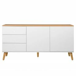 Tenzo Sideboard Dot I - Weiß -WOHNZIMMERMÖBEL Verkäufe sideboard dot i eiche teilmassiv weiss 4148632