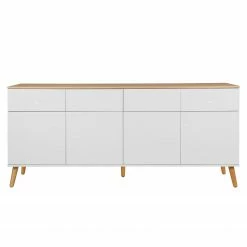Tenzo Sideboard Dot II - Weiß -WOHNZIMMERMÖBEL Verkäufe sideboard dot ii eiche teilmassiv weiss 4148712