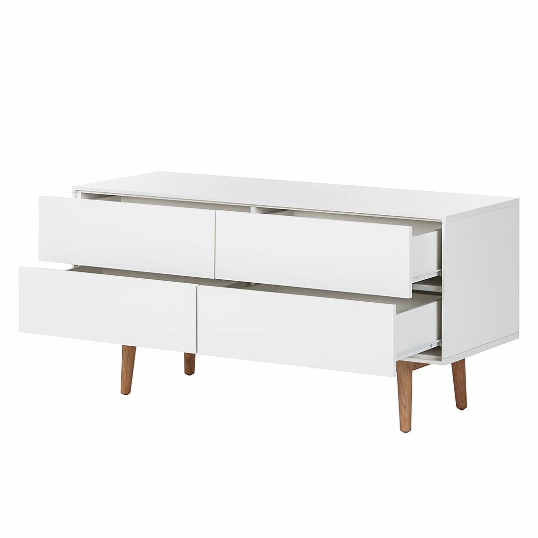 Mørteens Sideboard Lindholm V - Eiche teilmassiv - Weiß / Eiche 5 Mørteens Sideboard Lindholm V - Eiche teilmassiv - Weiß / Eiche – Bild 5
