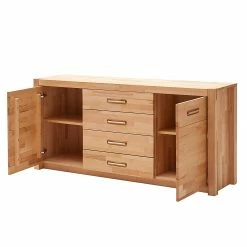 Ars Natura Sideboard Majona - Kernbuche -WOHNZIMMERMÖBEL Verkäufe sideboard majona kernbuche massiv 980822