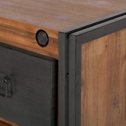 Ars manufacti Sideboard Manchester I - Akazie teilmassiv / Metall - Akazie / Anthrazit -WOHNZIMMERMÖBEL Verkäufe sideboard manchester i akazie massiv metall 4873204 1