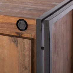 Ars manufacti Sideboard Manchester II - Akazie teilmassiv / Metall - Akazie / Anthrazit -WOHNZIMMERMÖBEL Verkäufe sideboard manchester ii akazie massiv metall 4876176