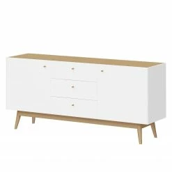 Germania Sideboard Monteo I - Weiß / Eiche