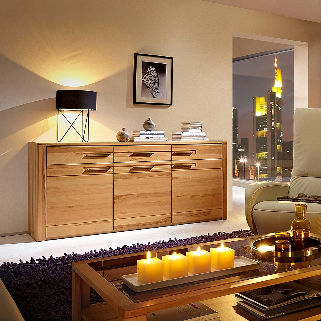 Ars Natura Sideboard NatureStar - Kernbuche teilmassiv 2 Ars Natura Sideboard NatureStar - Kernbuche teilmassiv – Bild 2