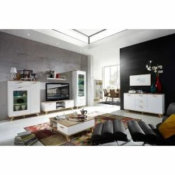 Germania Sideboard Neston I - Matt Weiß / Eiche Sanremo Dekor 13 Germania Sideboard Neston I - Matt Weiß / Eiche Sanremo Dekor -WOHNZIMMERMÖBEL Verkäufe sideboard neston i supermatt weiss eiche sanremo dekor 1154466