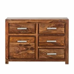 Ars Natura Sideboard Ohio I - Seesham massiv - gewachst 12 Ars Natura Sideboard Ohio I - Seesham massiv - gewachst -WOHNZIMMERMÖBEL Verkäufe sideboard ohio breite 115cm sheesham massiv 1351999