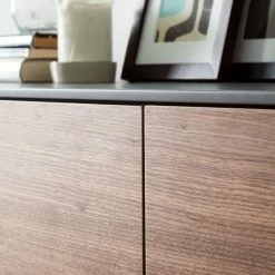 Eva Padberg Collection Sideboard Payara - Echtholzfurnier - Walnuss / Anthrazit -WOHNZIMMERMÖBEL Verkäufe sideboard payara walnuss schwarz 4372576