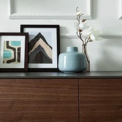 Eva Padberg Collection Sideboard Payara - Echtholzfurnier - Walnuss / Anthrazit -WOHNZIMMERMÖBEL Verkäufe sideboard payara walnuss schwarz 4372580