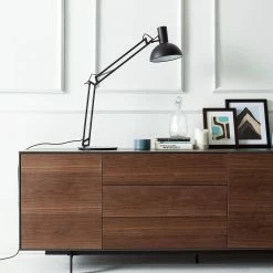 Eva Padberg Collection Sideboard Payara - Echtholzfurnier - Walnuss / Anthrazit -WOHNZIMMERMÖBEL Verkäufe sideboard payara walnuss schwarz 4372592