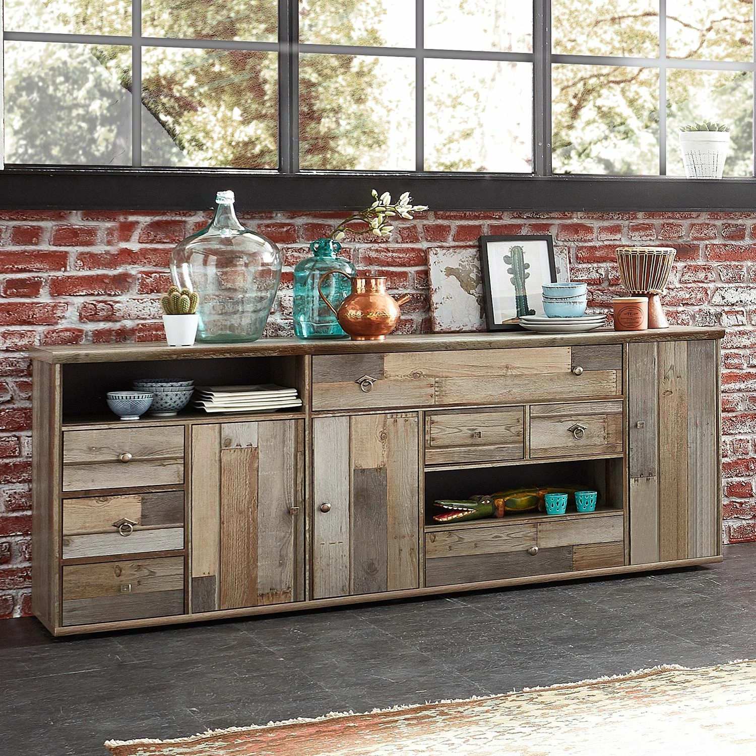 Red Living Sideboard Tapara - Braun / Grau 2 Red Living Sideboard Tapara - Braun / Grau – Bild 2