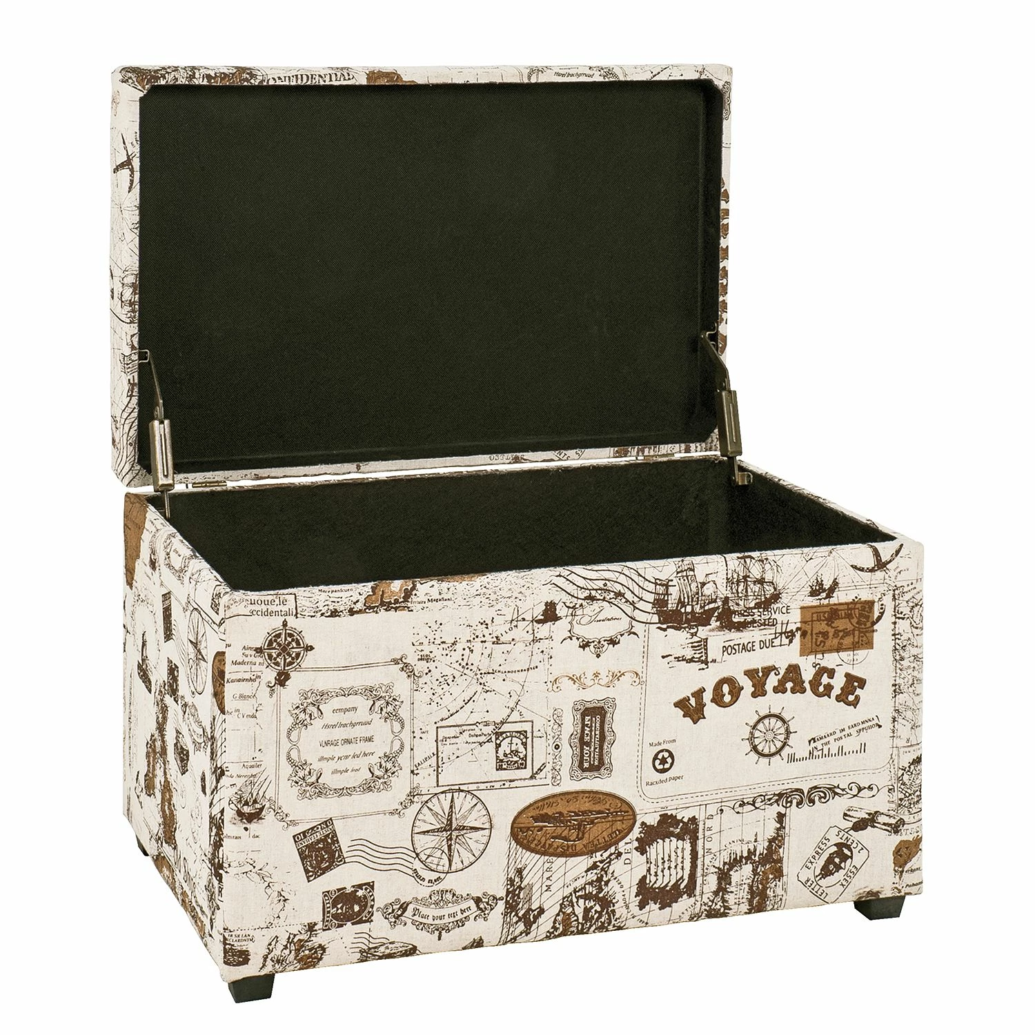 Home Design Sitztruhe Sagres - Leinen - Mehrfarbig 2 Home Design Sitztruhe Sagres - Leinen - Mehrfarbig – Bild 2