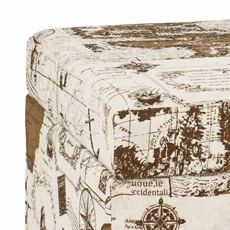 Home Design Sitztruhe Sagres - Leinen - Mehrfarbig 4 Home Design Sitztruhe Sagres - Leinen - Mehrfarbig – Bild 4