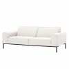 Studio Copenhagen Sofa Ampio (3-Sitzer) Webstoff - Stoff Floreana: Beige - Schwarz