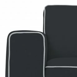 Studio Copenhagen Sofa Ampio Duo (3-Sitzer) Webstoff - Stoff Floreana: Anthrazit - Schwarz -WOHNZIMMERMÖBEL Verkäufe sofa ampio duo 3 sitzer schwarz stoff floreana anthrazit 3967876