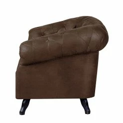 Ars manufacti Sofa Benavente (2-Sitzer) - Antiklederoptik Dunkelbraun -WOHNZIMMERMÖBEL Verkäufe sofa benavente 2 sitzer antiklederoptik dunkelbraun 437405