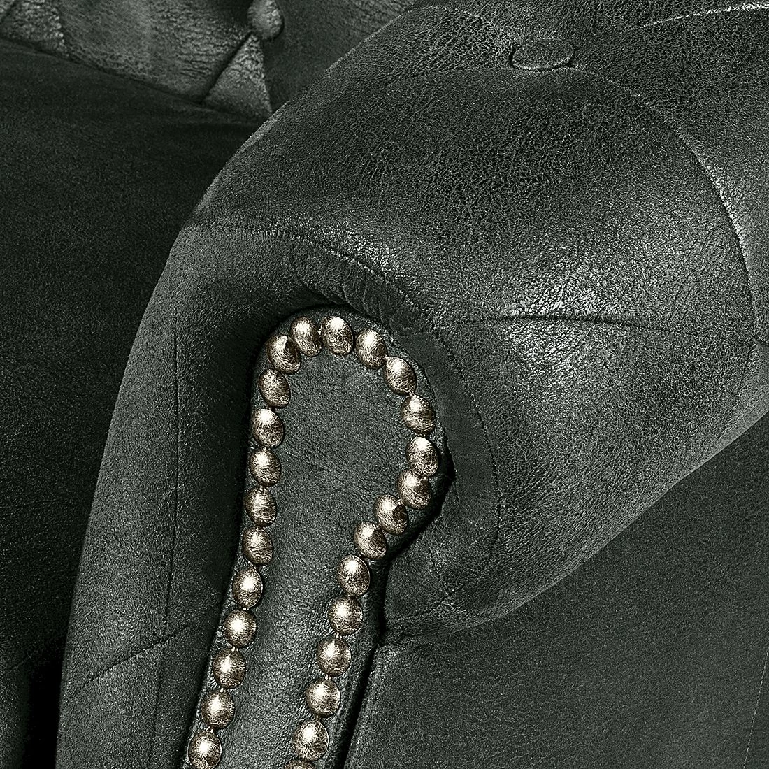 Ars manufacti Sofa Benavente (3-Sitzer) - Antiklederoptik Anthrazith 10 Ars manufacti Sofa Benavente (3-Sitzer) - Antiklederoptik Anthrazith – Bild 10