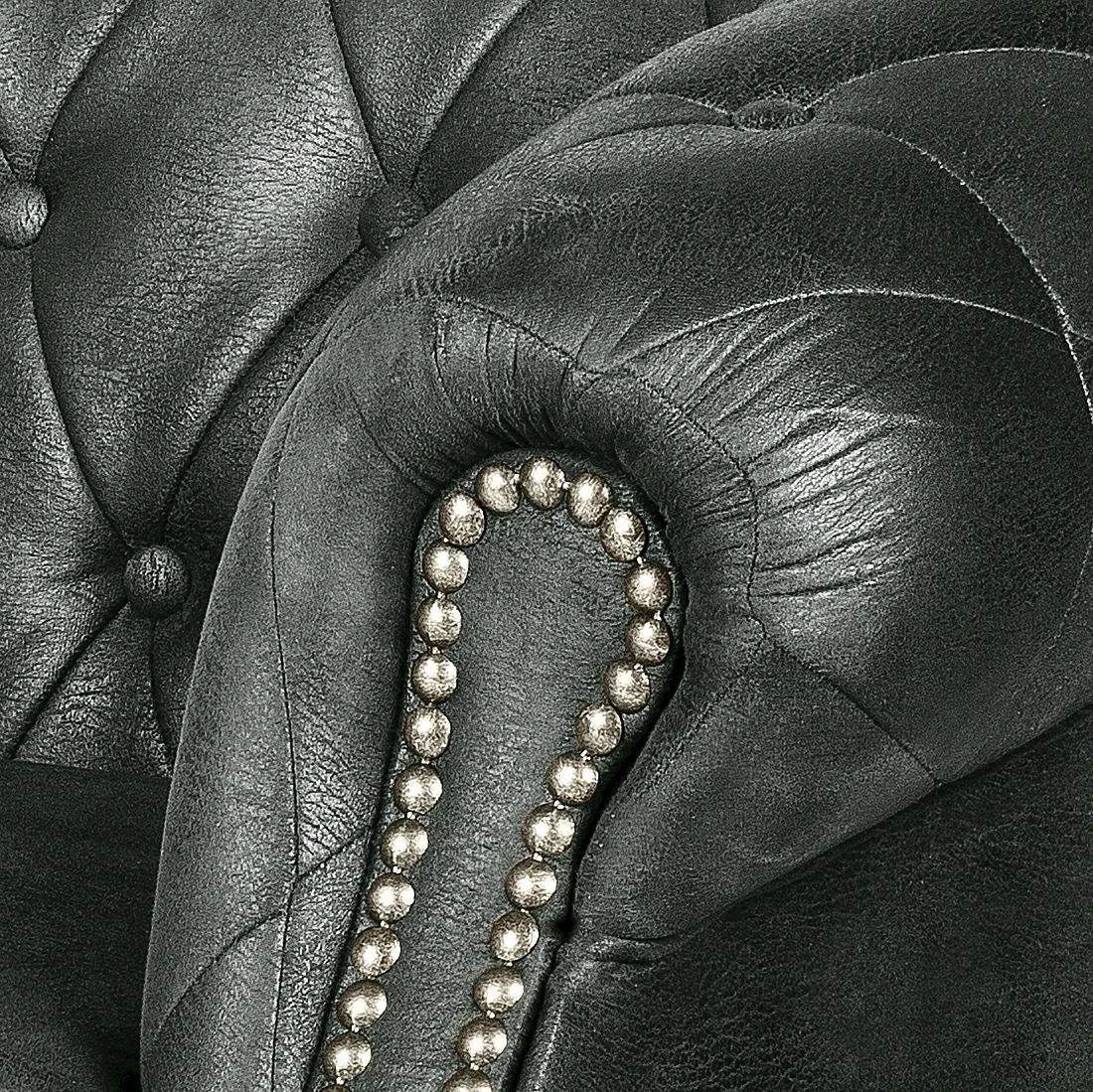 Ars manufacti Sofa Benavente (3-Sitzer) - Antiklederoptik Anthrazith 6 Ars manufacti Sofa Benavente (3-Sitzer) - Antiklederoptik Anthrazith – Bild 6