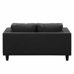 Ars manufacti Sofa Bexwell I (2-Sitzer) - Kunstleder Madara: Schwarz -WOHNZIMMERMÖBEL Verkäufe sofa bexwell 2 sitzer kunstleder schwarz 5052520
