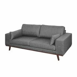 Mørteens Sofa Billund I (2-Sitzer) Strukturstoff - Grau -WOHNZIMMERMÖBEL Verkäufe sofa billund 2 sitzer strukturstoff grau 495769