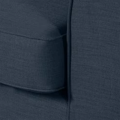 Jack & Alice Sofa Blomma (3-Sitzer) - Webstoff Dunkelblau - Gestell: Nussbaumfarbig -WOHNZIMMERMÖBEL Verkäufe sofa blomma 3 sitzer webstoff dunkelblau gestell nussbaumfarbig 4833096