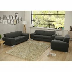 Fredriks Sofa Bollon (2-Sitzer) - Webstoff - Dunkelgrau -WOHNZIMMERMÖBEL Verkäufe sofa bollon 2 sitzer webstoff dunkelgrau 4155280