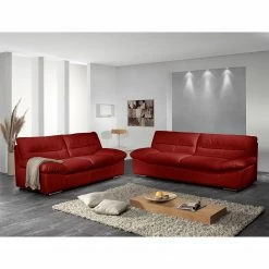 Cotta Sofa Doug (2-Sitzer) Echtleder - Rot -WOHNZIMMERMÖBEL Verkäufe sofa doug 2 sitzer echtleder rot 4385592
