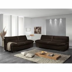Cotta Sofa Doug (3-Sitzer) - Echtleder Dunkelbraun -WOHNZIMMERMÖBEL Verkäufe sofa doug 3 sitzer echtleder dunkelbraun 4385692