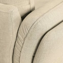 Loftscape Sofa Enrico (2,5-Sitzer) - Webstoff Beige - Mit 1 Kopfstütze -WOHNZIMMERMÖBEL Verkäufe sofa enrico 2 5 sitzer webstoff beige 429276