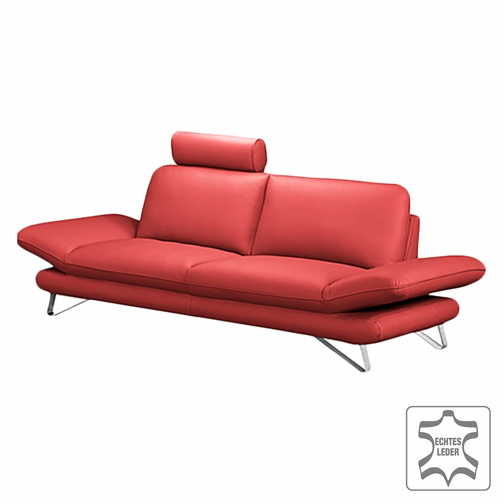 Fredriks Sofa Enzo (2,5-Sitzer) - Echtleder Kaminrot - Kopfstütze verstellbar 2 Fredriks Sofa Enzo (2,5-Sitzer) - Echtleder Kaminrot - Kopfstütze verstellbar – Bild 2