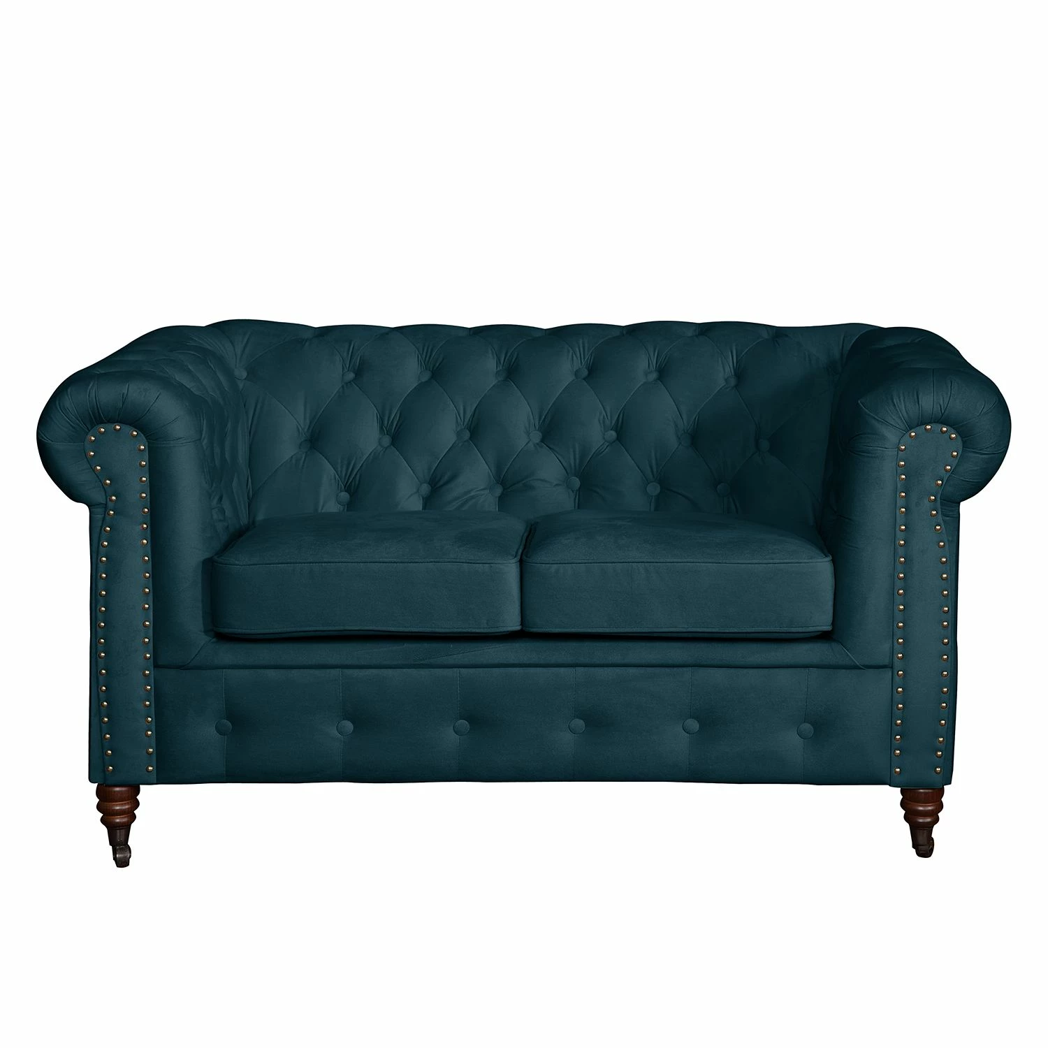Jack & Alice Sofa Esplanada (2-Sitzer) Samt - Dunkelblau 3 Jack & Alice Sofa Esplanada (2-Sitzer) Samt - Dunkelblau – Bild 3