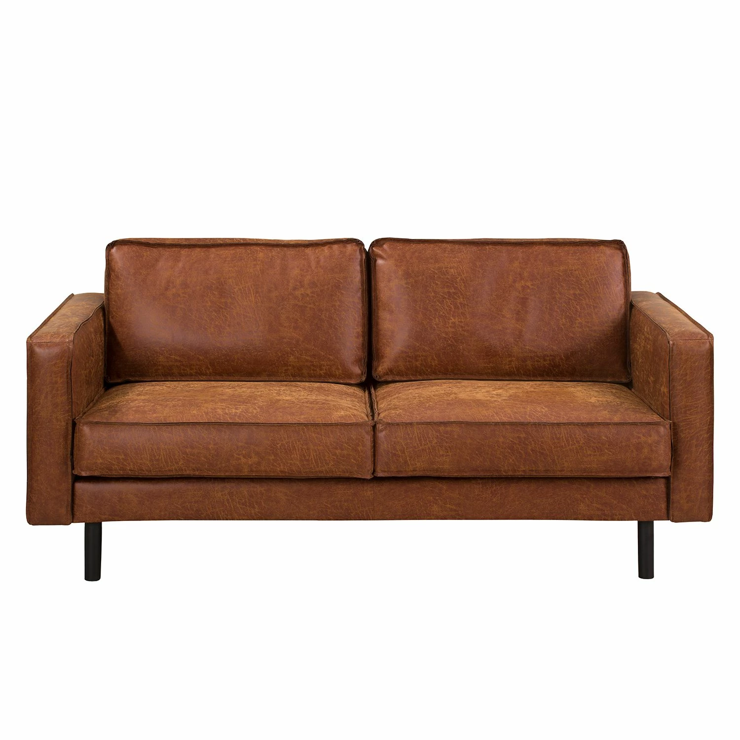 Ars manufacti 2-Sitzer Sofa FORT DODGE - Antiklederlook - Microfaser Yaka: Cognac 4 Ars manufacti 2-Sitzer Sofa FORT DODGE - Antiklederlook - Microfaser Yaka: Cognac – Bild 4