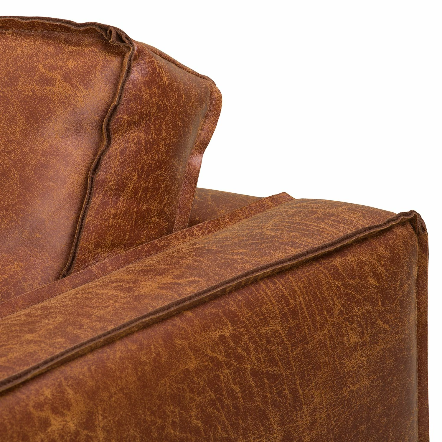 Ars manufacti 2-Sitzer Sofa FORT DODGE - Antiklederlook - Microfaser Yaka: Cognac 9 Ars manufacti 2-Sitzer Sofa FORT DODGE - Antiklederlook - Microfaser Yaka: Cognac – Bild 9