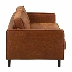 Ars manufacti 3-Sitzer Sofa FORT DODGE - Antiklederlook - Microfaser Yaka: Cognac -WOHNZIMMERMÖBEL Verkäufe sofa fort dodge 3 sitzer antiklederlook cognac 4669732
