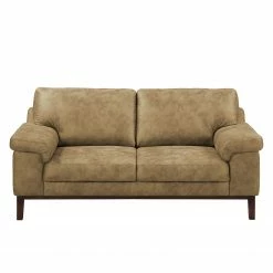 Ars manufacti Sofa Hazel Green (2-Sitzer) - Antiklederlook - Beige -WOHNZIMMERMÖBEL Verkäufe sofa hazel green 2 sitzer antiklederlook beige 4638212