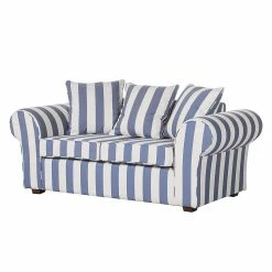Maison Belfort Sofa Colmar (2-Sitzer) - Blau