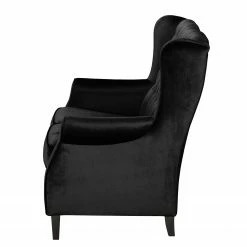 Maison Belfort Sofa Luro (2-Sitzer) Samt - Schwarz -WOHNZIMMERMÖBEL Verkäufe sofa luro samt 2 sitzer schwarz 4768892