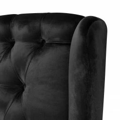 Maison Belfort Sofa Luro (2-Sitzer) Samt - Schwarz -WOHNZIMMERMÖBEL Verkäufe sofa luro samt 2 sitzer schwarz 4768904