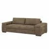 Ars Natura Sofa Maine (3-Sitzer) Echtleder - Cappuccino