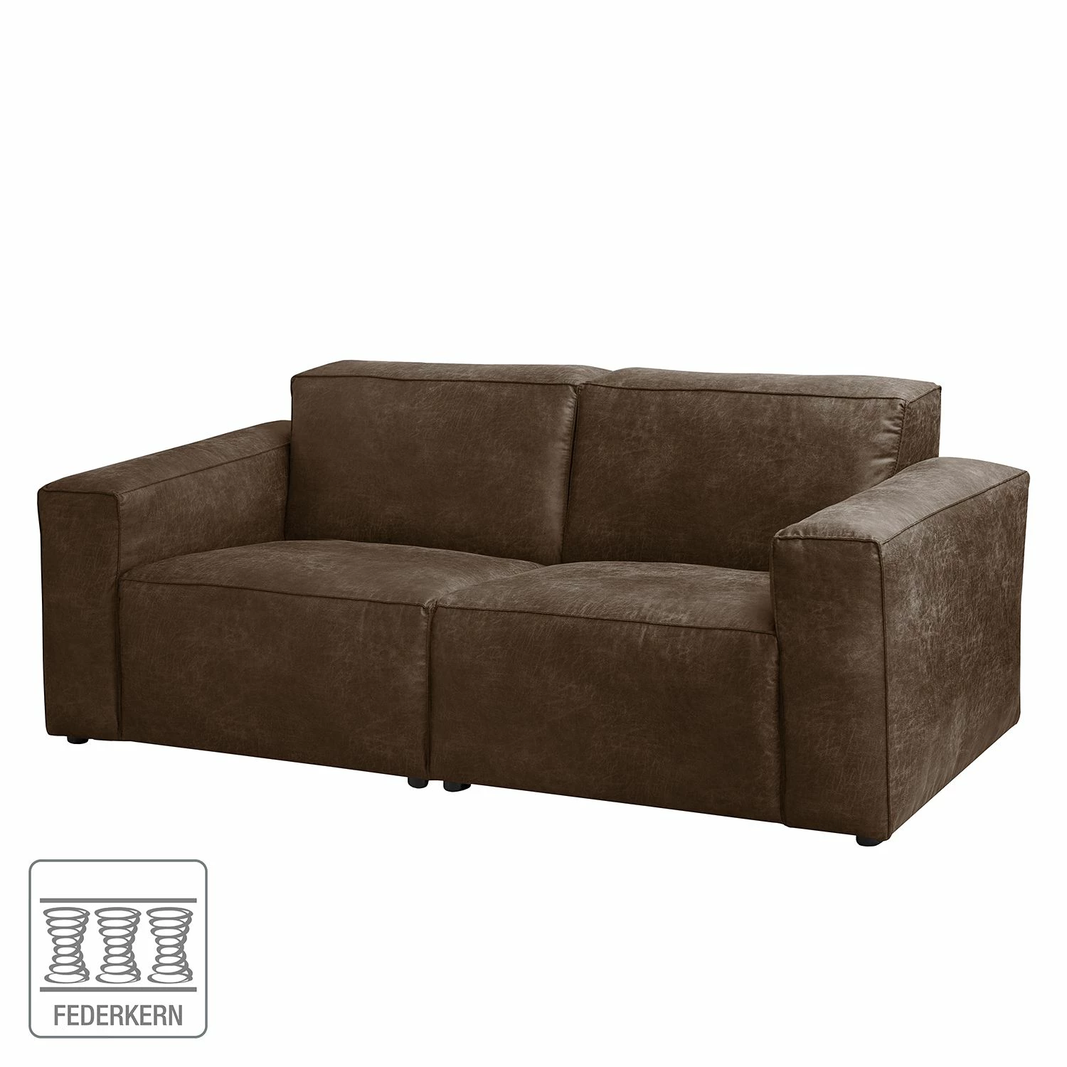 Ars manufacti Sofa Manchester (2-Sitzer) Antiklederloo - Braun 2 Ars manufacti Sofa Manchester (2-Sitzer) Antiklederloo - Braun – Bild 2