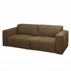 Ars manufacti Sofa Manchester (3-Sitzer) Echtleder - Braun