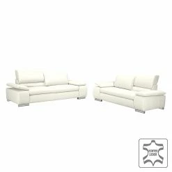 Fredriks Sofa Masca (2-Sitzer) - Echtleder Weiß -WOHNZIMMERMÖBEL Verkäufe sofa masca 2 sitzer echtleder weiss 513990